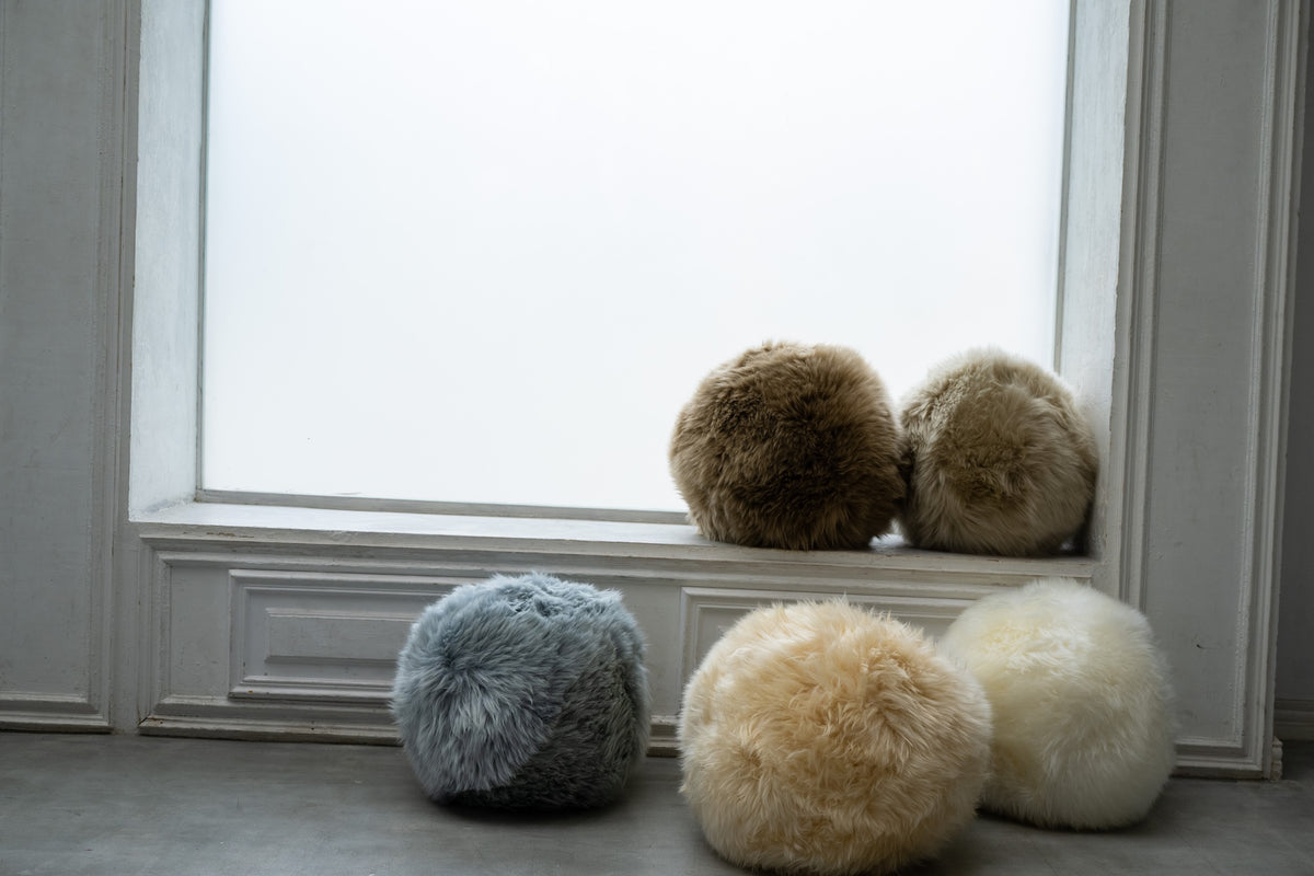 Mouton Round Seat Cushion —円形シートクッション(ロングタイプ)