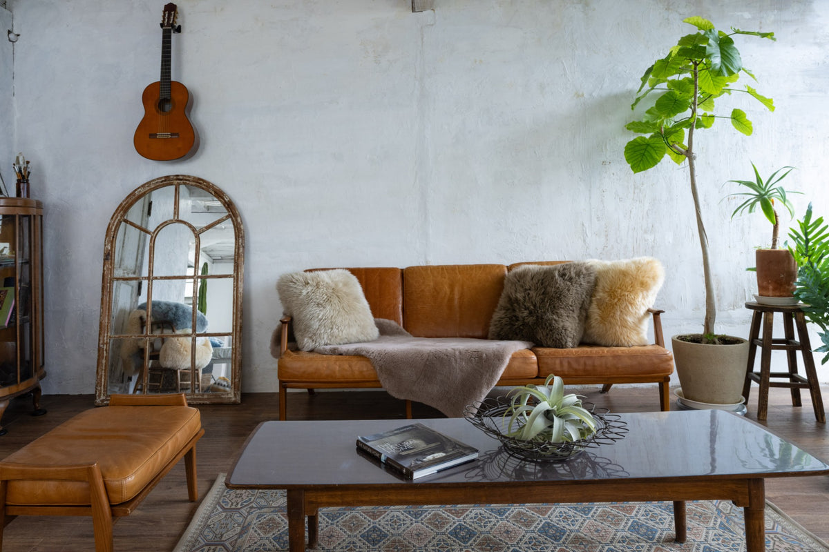 Mouton Long Wool Cushion —クッション(ロングタイプ・中材入り)40×40cm/45×45cm